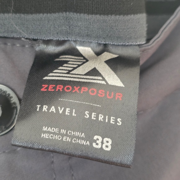 Zeroxposur Travel Series Men's Slate Gray Shorts Size 38 - Picture 7 of 9